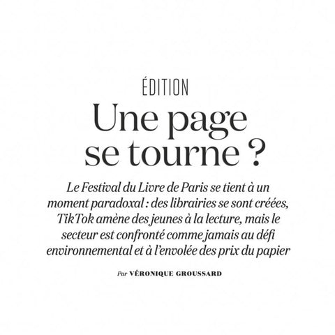 L'obs, le secteur de l'édition : une page se tourne ?