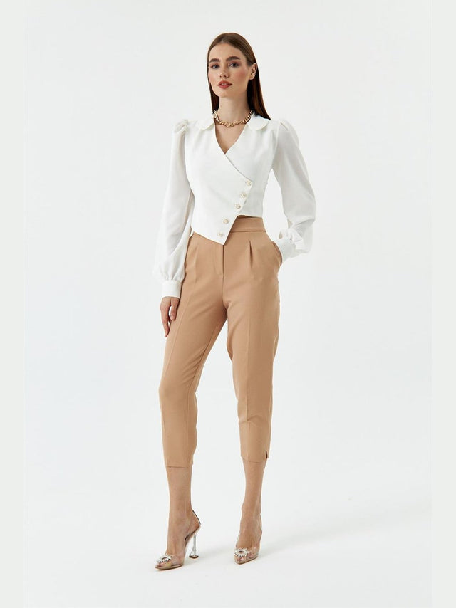 AMI Paris Carrot Fit Trousers Black | Womens Trousers « Ami Park