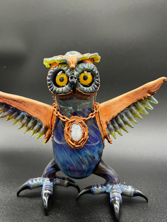 Four winds flame works electroform owl