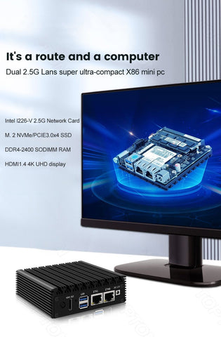 Portable Mini PC Gemini Lake J4125 Quad Core Mini Computer With 4K HD - MackTechBiz