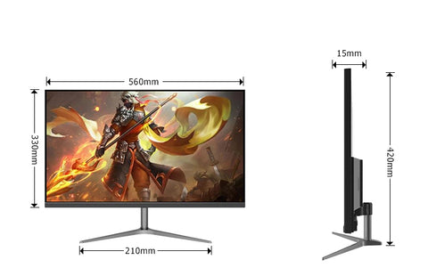 Ultra Thin Bezel FHD 2k 75 Hz IPS HDMI VGA Computer Monitor with Built-In Speaker - MackTechBiz