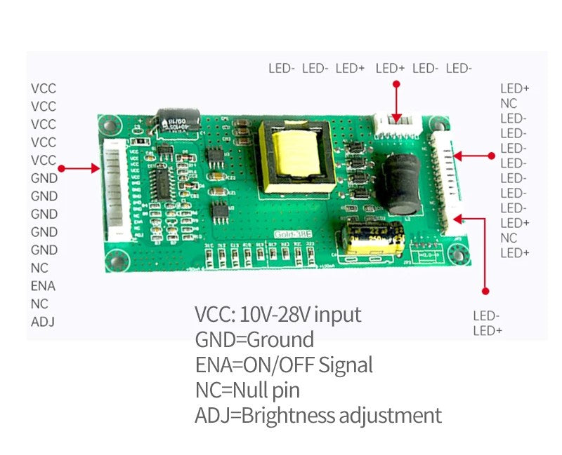 Universal Auto LED LCD TV Backlight LED Boost Board Gold-38E - MackTechBiz