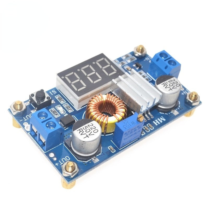 XL4015 5A DC-DC Step-Down Converter With Voltmeter 4.0-38V to 1.25V-36V Adjustable - MackTechBiz