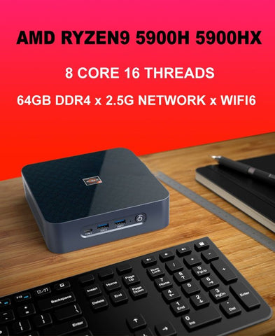 AMD R9 5900HX R7 5800H Mini Gaming Computers - MackTechBiz