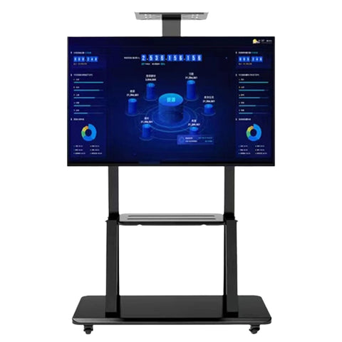 Manual Height Adjustable LED TV Touch Screen Movable Floor Stand TV Stand  - MackTechBiz