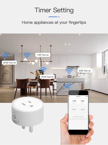 Universal WiFi Smart Plug TUYA Smart Life APP Control Compatible with Alexa and google home Power Socket plug - MackTechBiz
