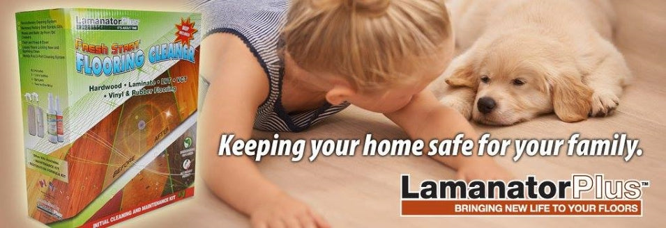 Lamanator Plus Cleans, Shines & Protects Laminate Floor