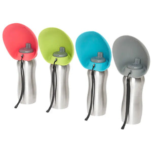 Messy Mutts Stainless W/Silicone Travel Water Bottle - ZEA Pet Supplies