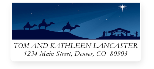 Religious Christmas Address Labels on Sheets – Label-Headquarters.com