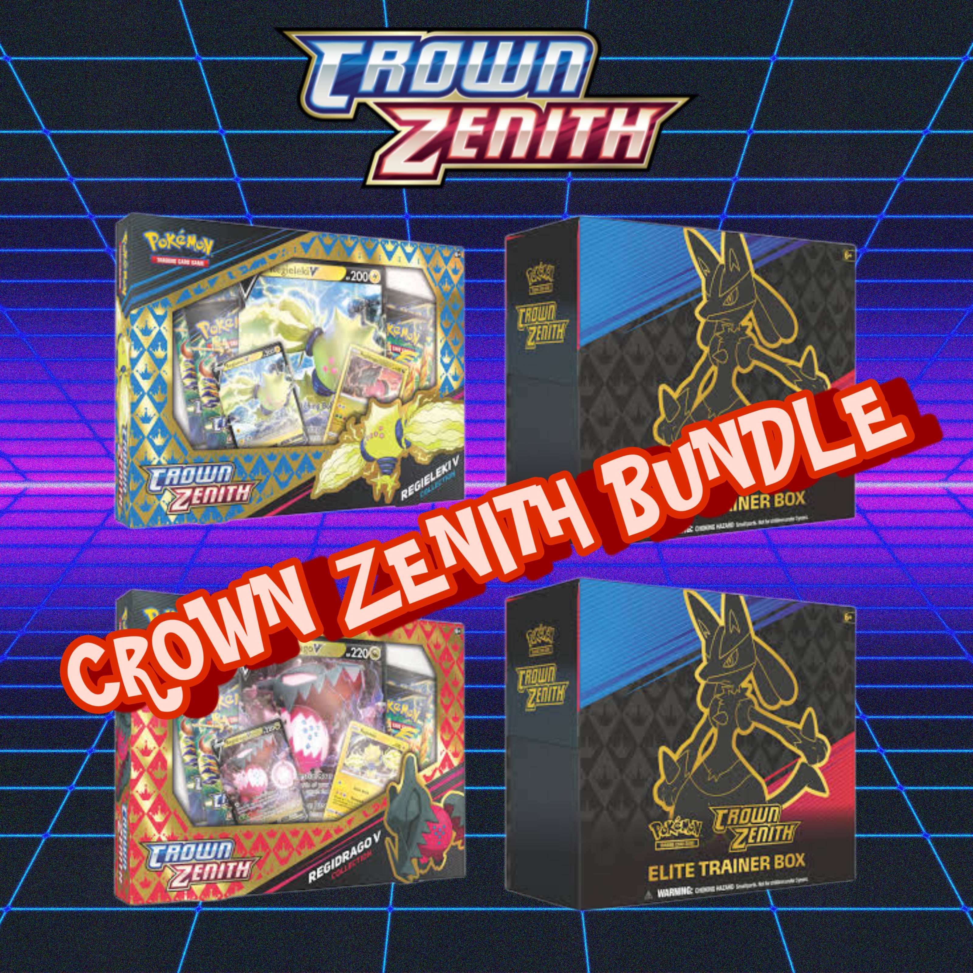 3箱 CROWN ZENITH 海外 ポケモンカード エリートトレーナーボックス-