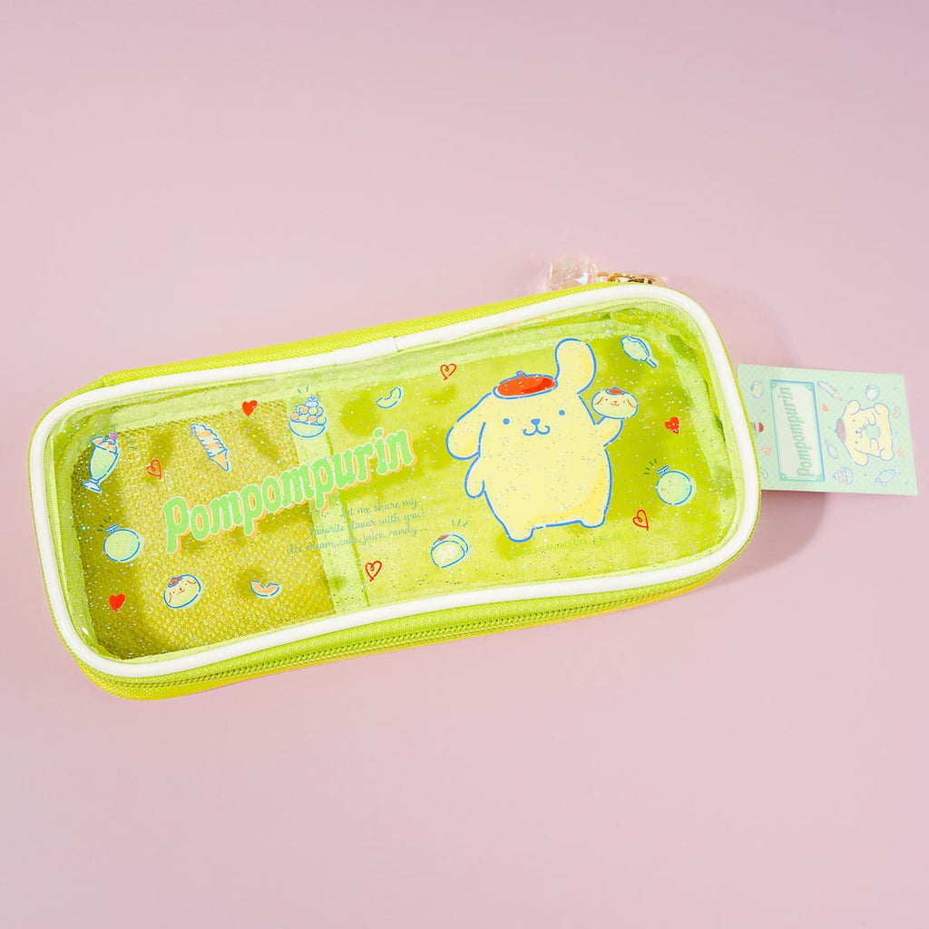 Pompotops Pencil Case Pen Bag Holder Pouch, Multifunctional Small Size  Stationery Plastic Pencil Case Semi Transparent Frosted Pencil Case Student