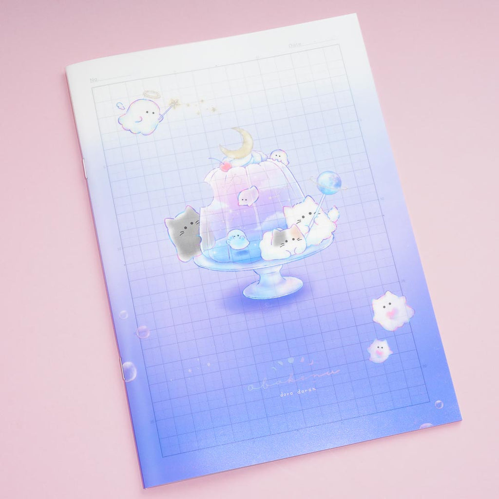 Sanrio Characters x Mochi Mochi Panda & Ribbon B5 Grid Notebook