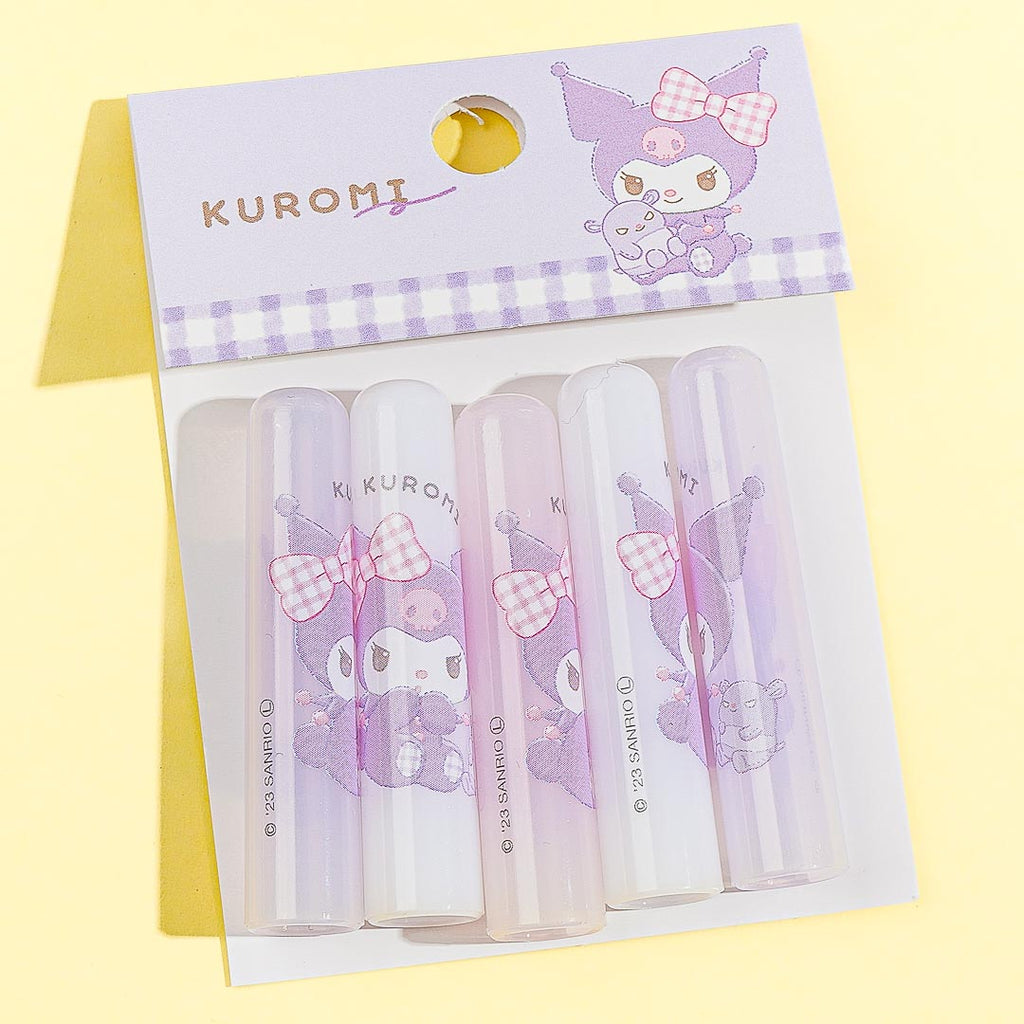 10Pcs Sanrio Straw Toppers Hello Kitty Kuromi PVC Pencil Cap Pen