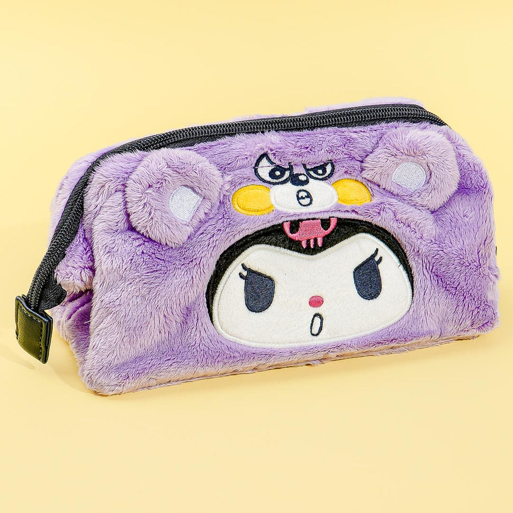 Clear Pencil Case/Organizer Bag with Zipper - Kuromi (Fruits)