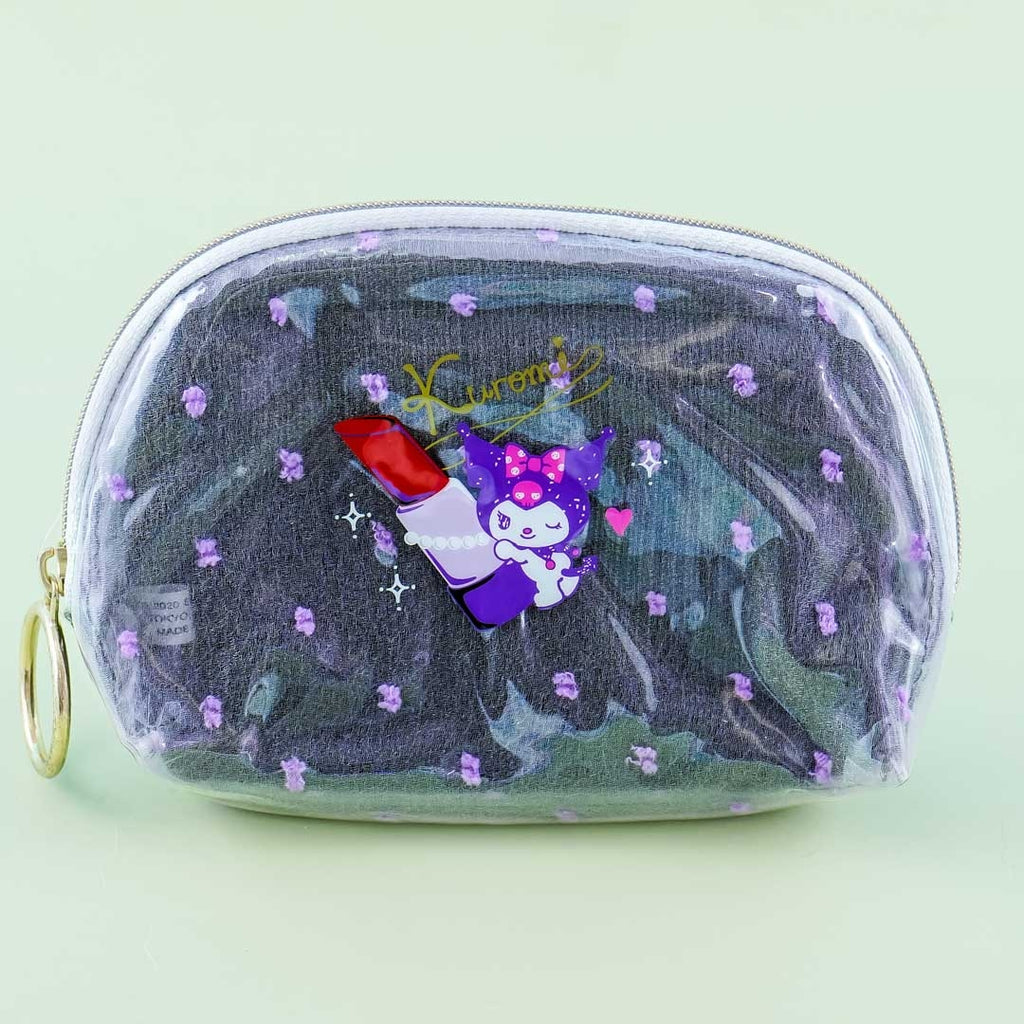 Kuromi Lolita Lace-Up Cosmetic Pouch