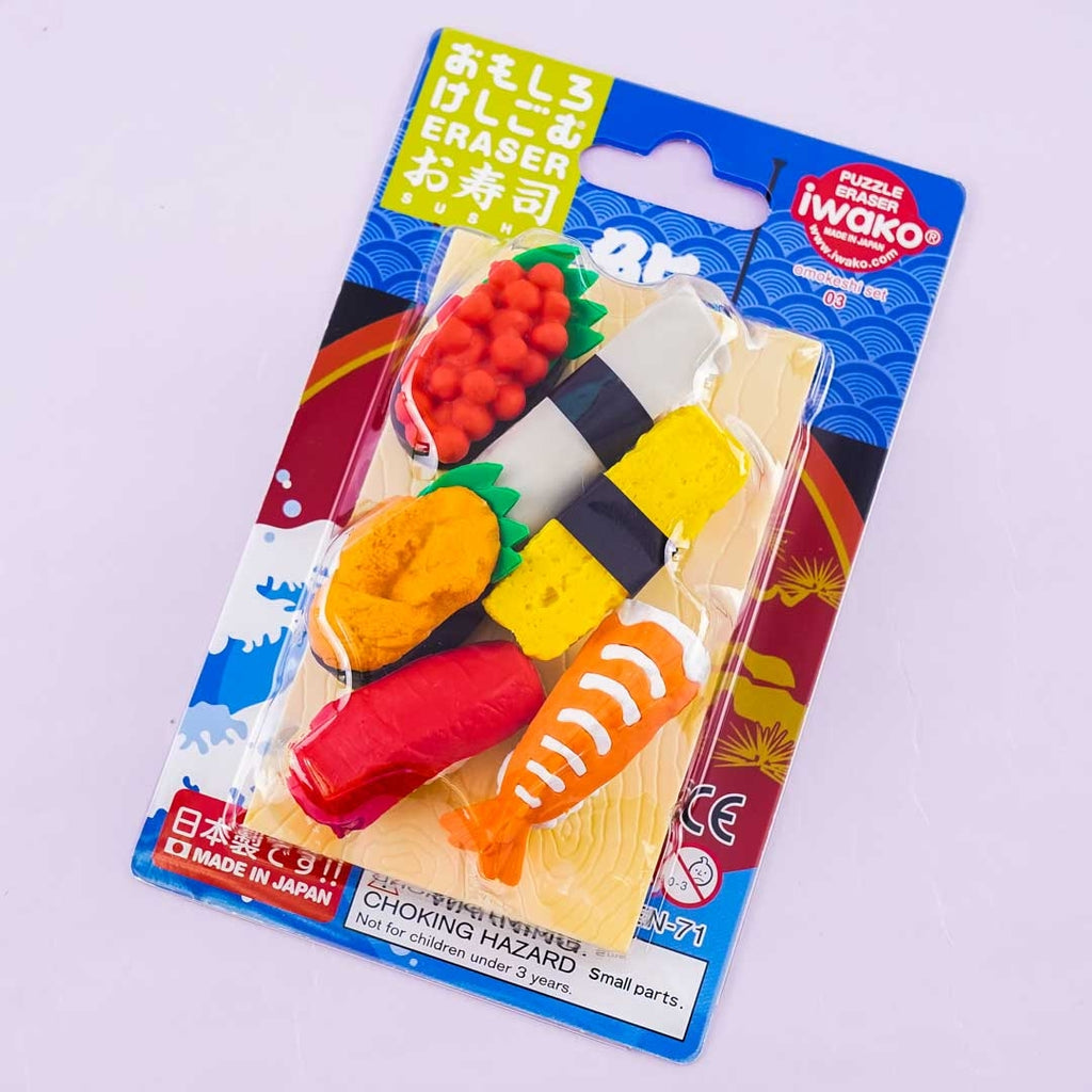 Iwako® Fast Food Puzzle Eraser Set