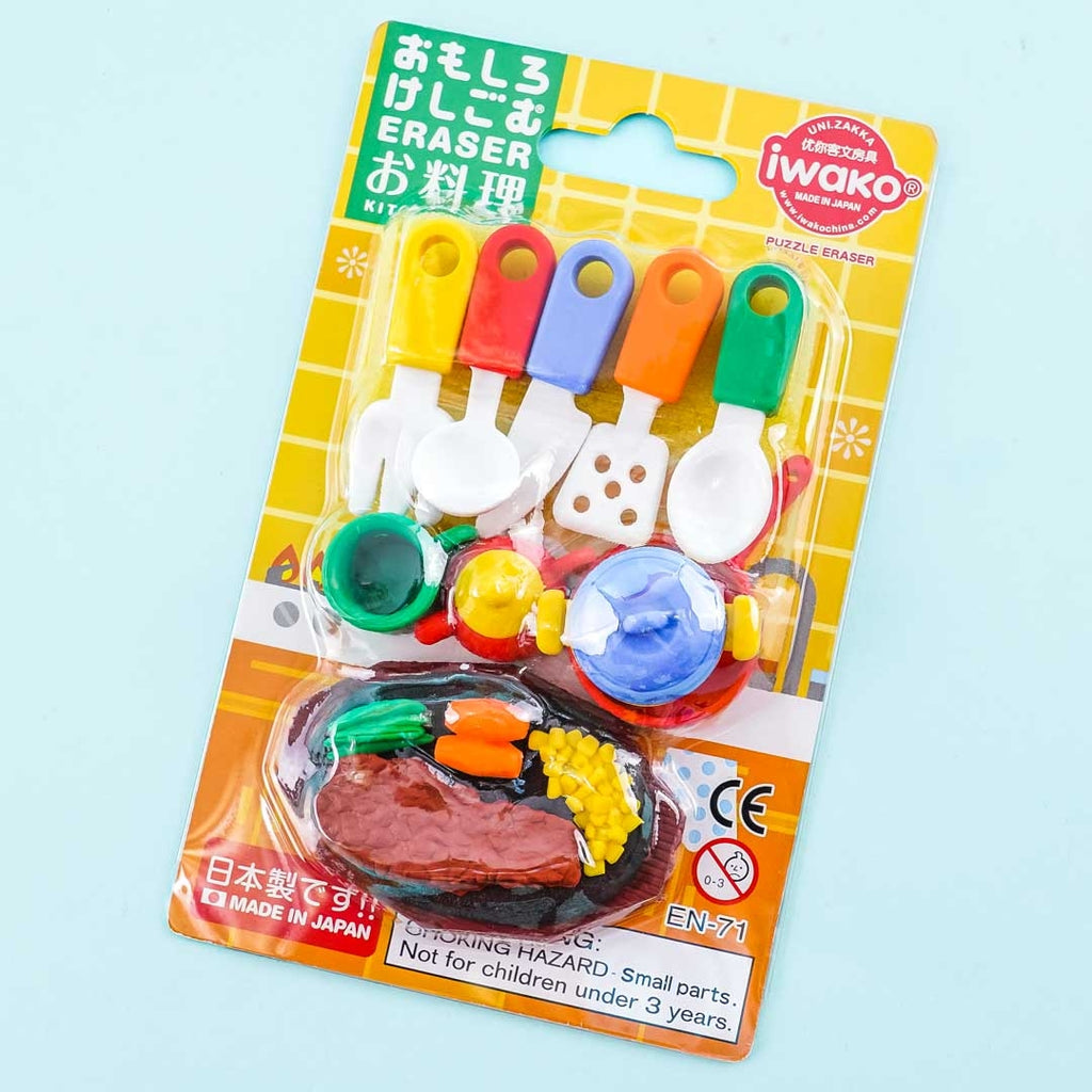 Iwako® Fast Food Puzzle Eraser Set