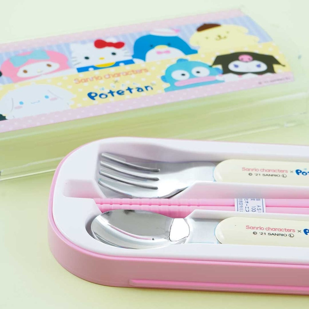 Sanrio Lunch Combi Spook & Fork Set Hello Kitty Bear