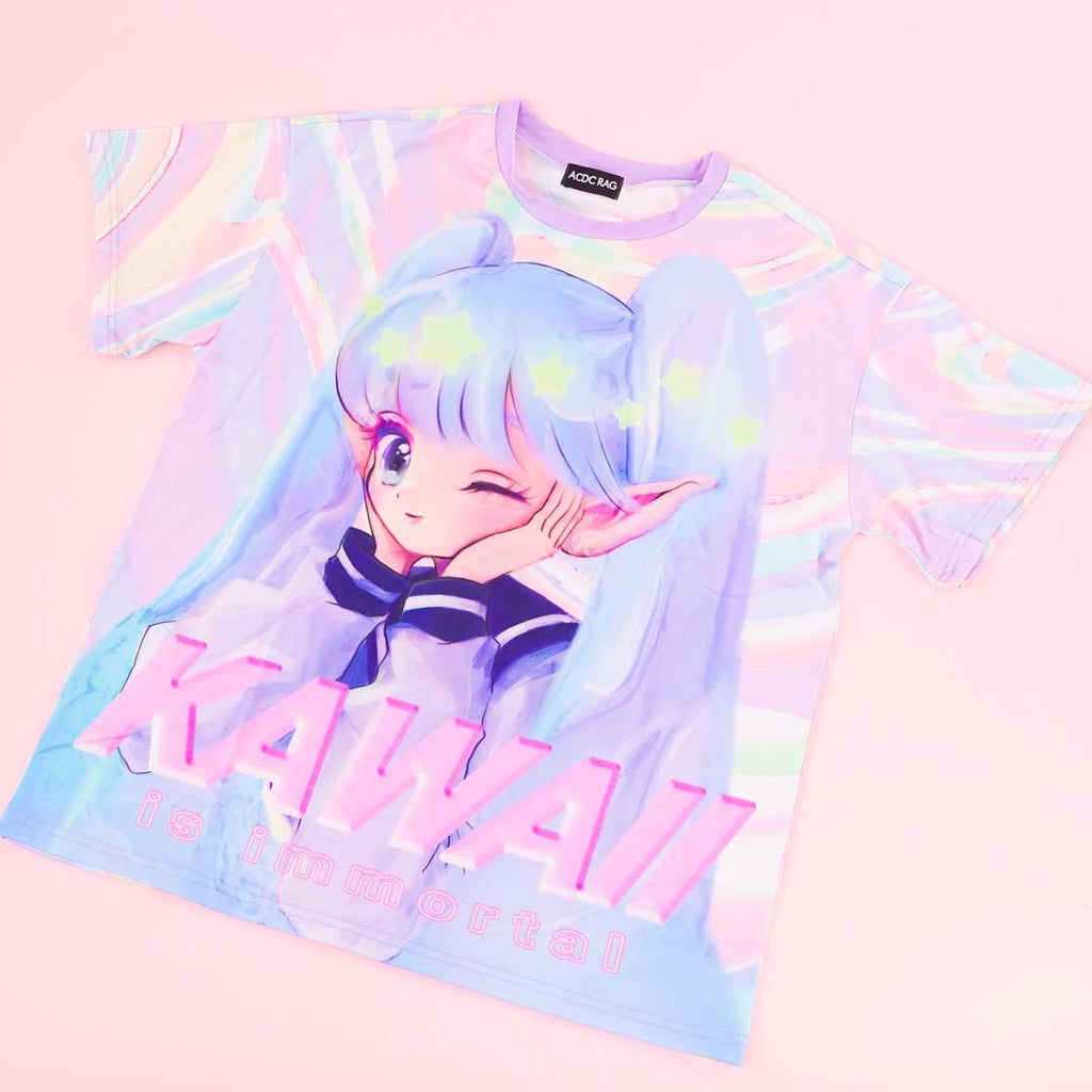 ACDC RAG Yami Kawaii Punk Menhera-chan Sailor Tee - Black