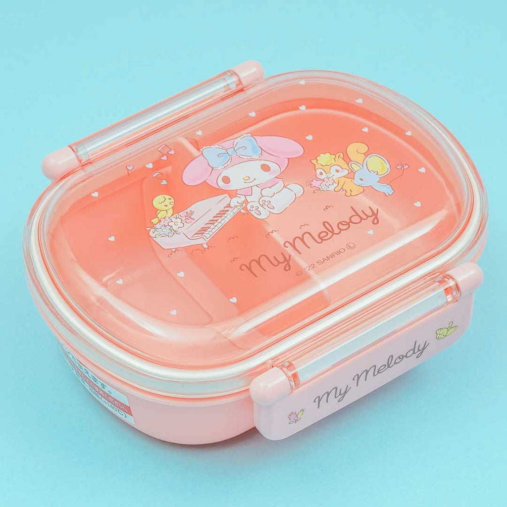 skater Bento Box My Melody Kuromi Love Love 530ml Fluffy Dome Lid Female Ma  144