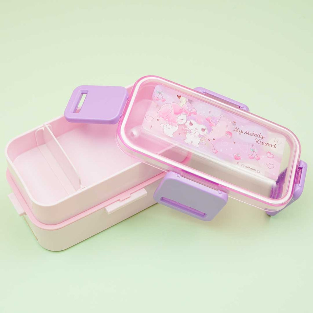 Kuromi My Melody Cinnamoroll 2-Level Bento Box w/Tableware Inspired by You.