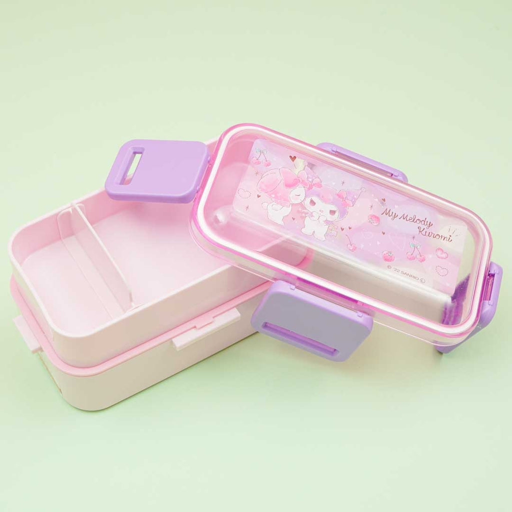 Skater My Melody & Kuromi Oval Lunch Box 360ml As Shown in Figure One Size