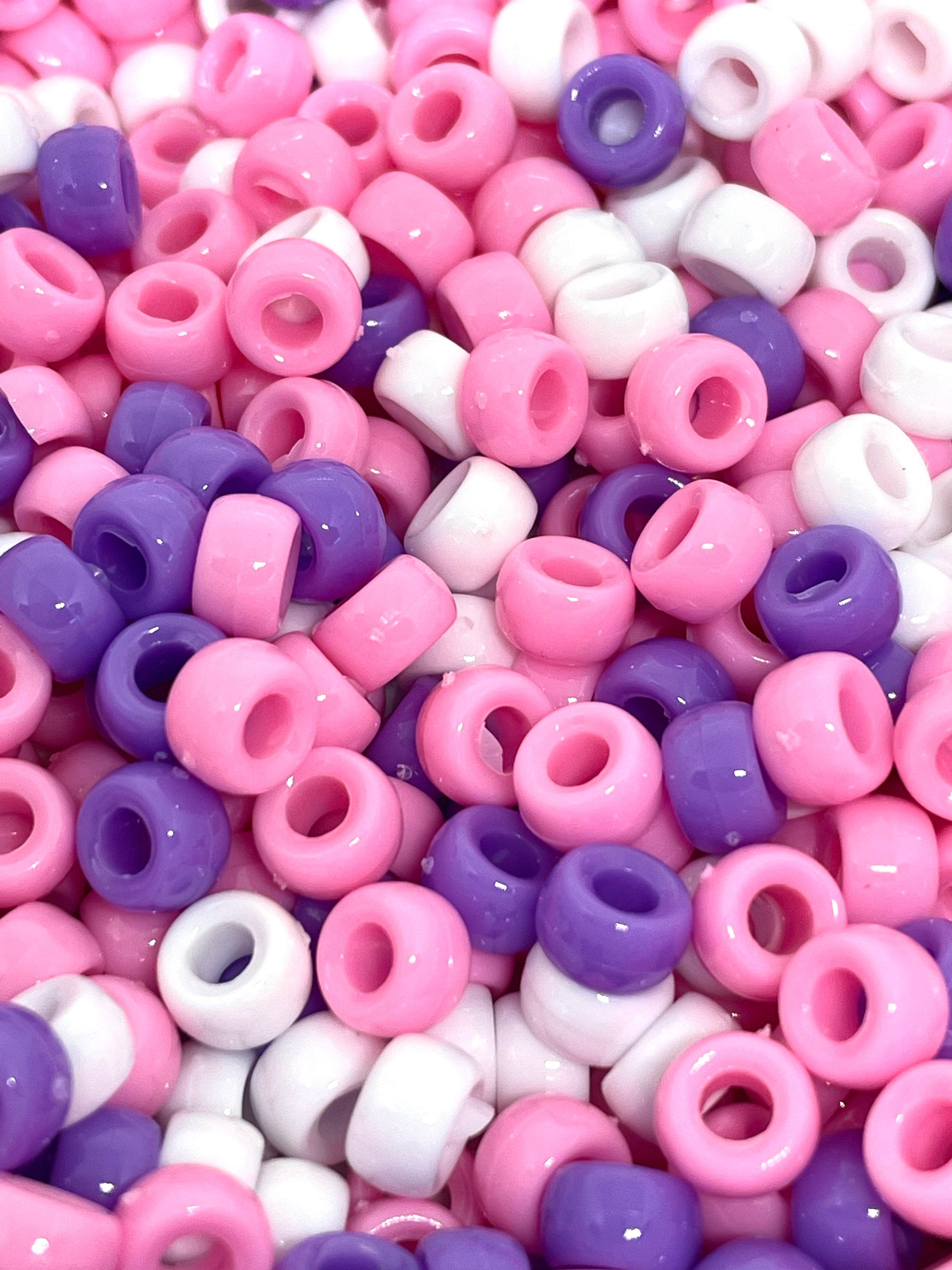 Mini Cute Pink Spacer Beads for Bracelet, Baby Pink Mini Pony Beads, Mini Pink  Beads for Jewelry, Pink Mini Kandi Beads, Tiny Pink Beads 
