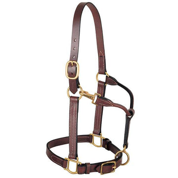 Weaver Leather 1 Track COB Halter, Mahogany