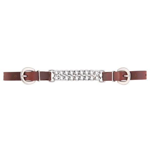 LEATHER Curb Chain