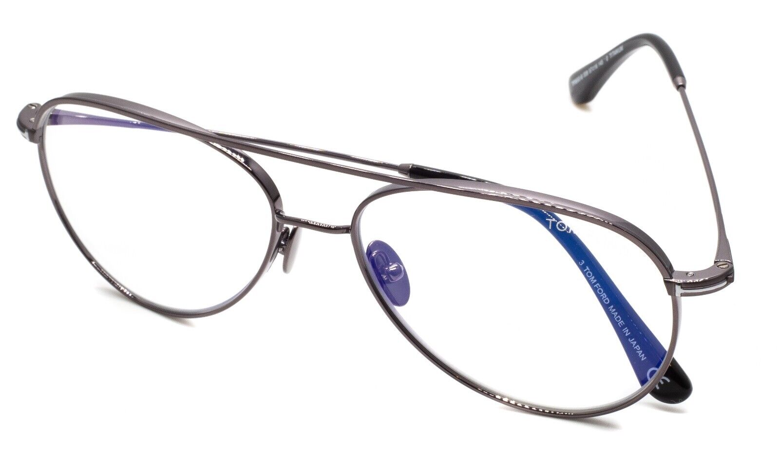 TOM FORD TF5693-B 008 57mm TITANIUM Blue Block Glasses Eyewear RX BNIB -  Japan - GGV Eyewear