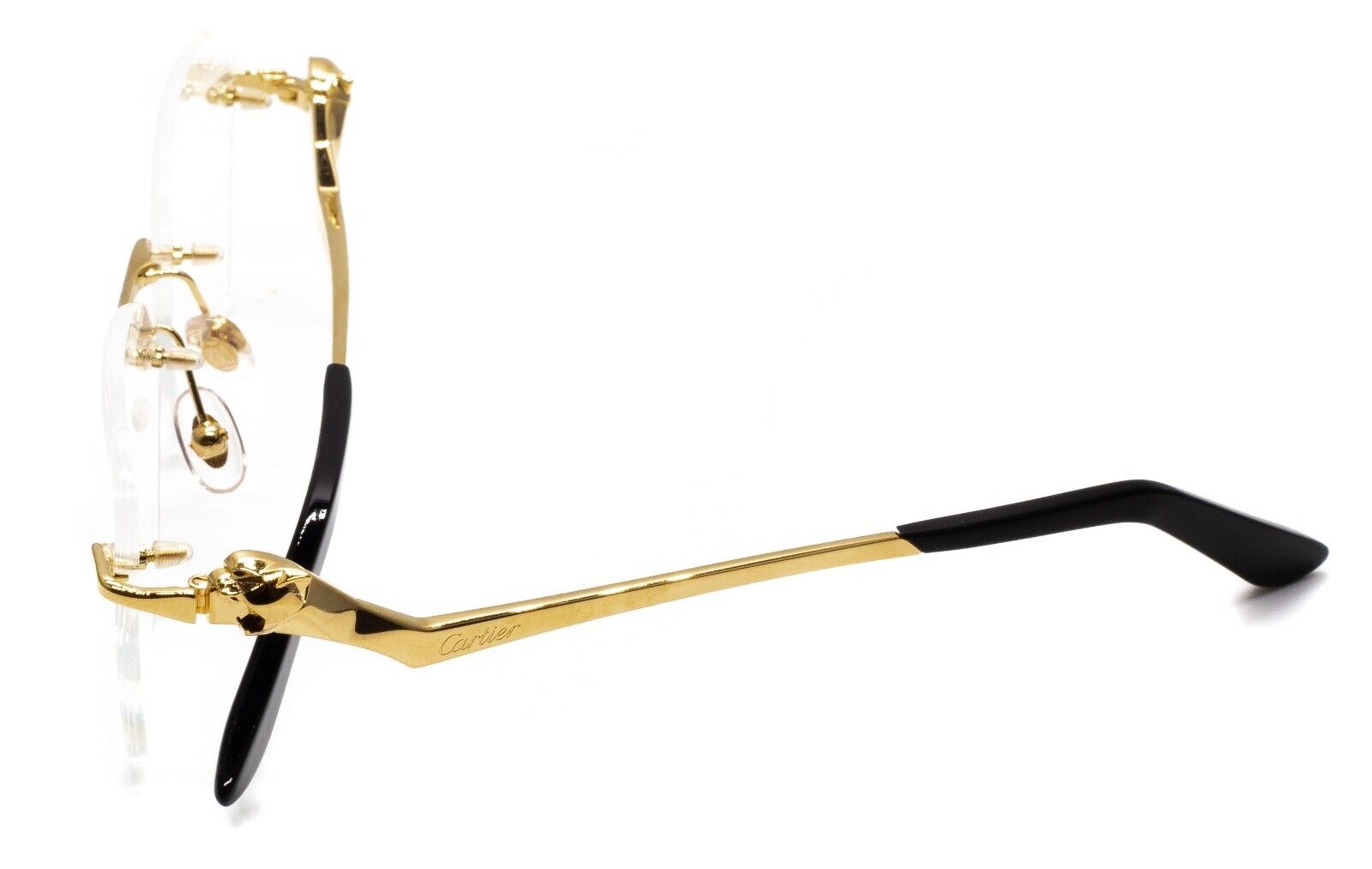CARTIER CT0120O 001 57mm Gold Eyewear FRAMES RX Optical Glasses - New ...