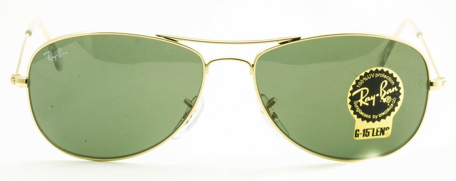 RAY BAN RB 3362 COCKPIT 001 3N Aviator Large Metal Sunglasses Shades ...