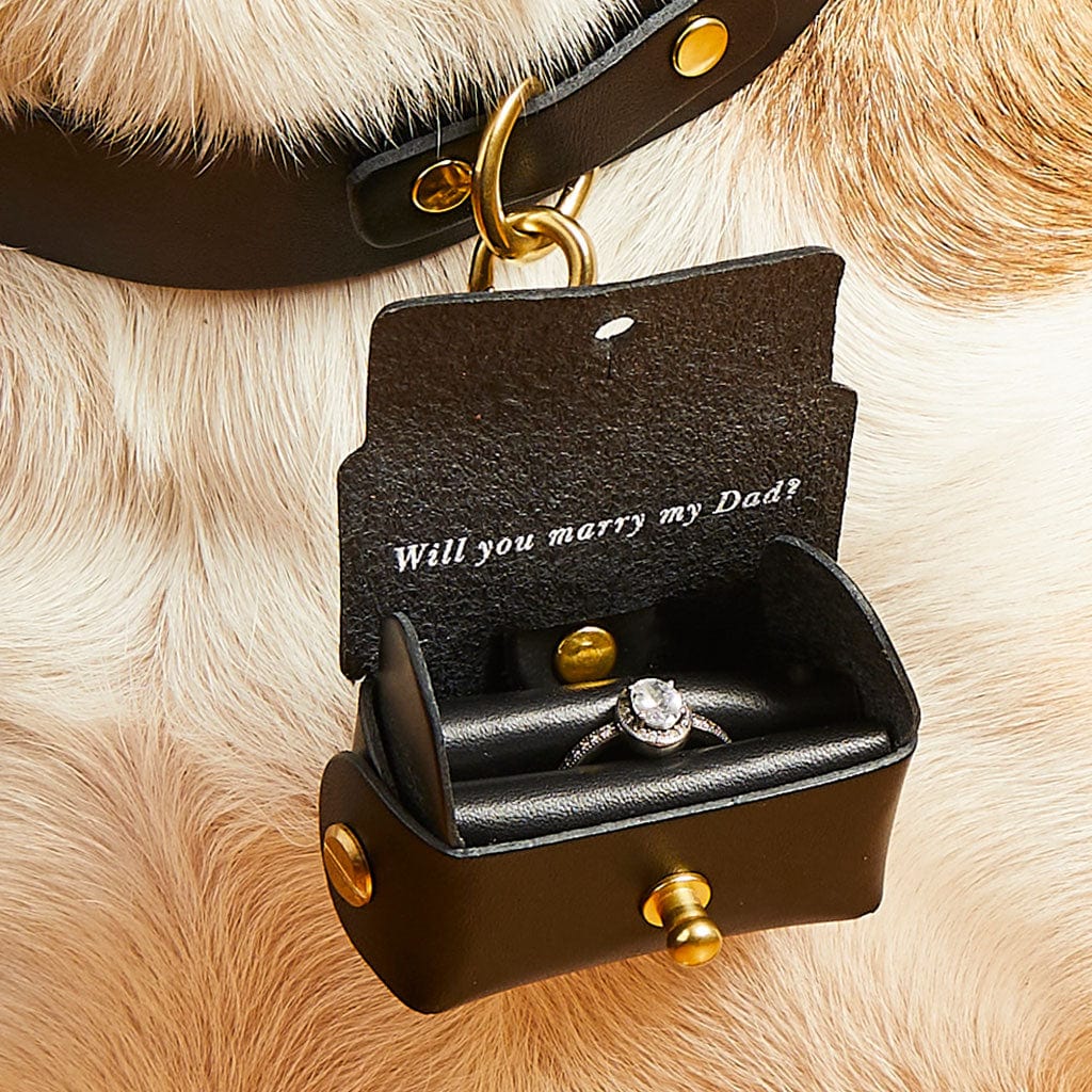 personalised engagement ring proposal pouch for dogs create gift love mlm1024