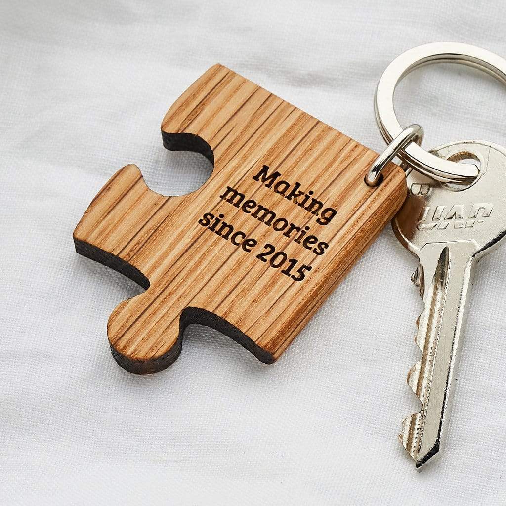 Things remembered store puzzle keychain