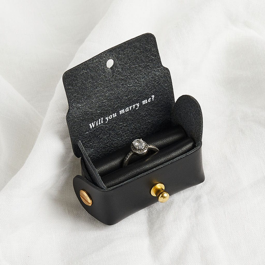  NICEDREAM Custom Initial Wedding Ring Bearer Pouch for Dog  Collar, Leather Wedding Ring Box Holder for Pet
