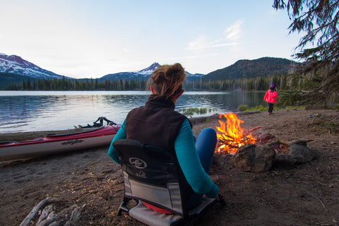 Eddyline Sandpiper 130 Frame Seat on the Beach