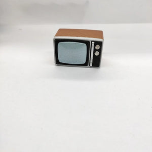 Simulation of nostalgic duplex TV model 1:12 dollhouse accessories - LAZYet