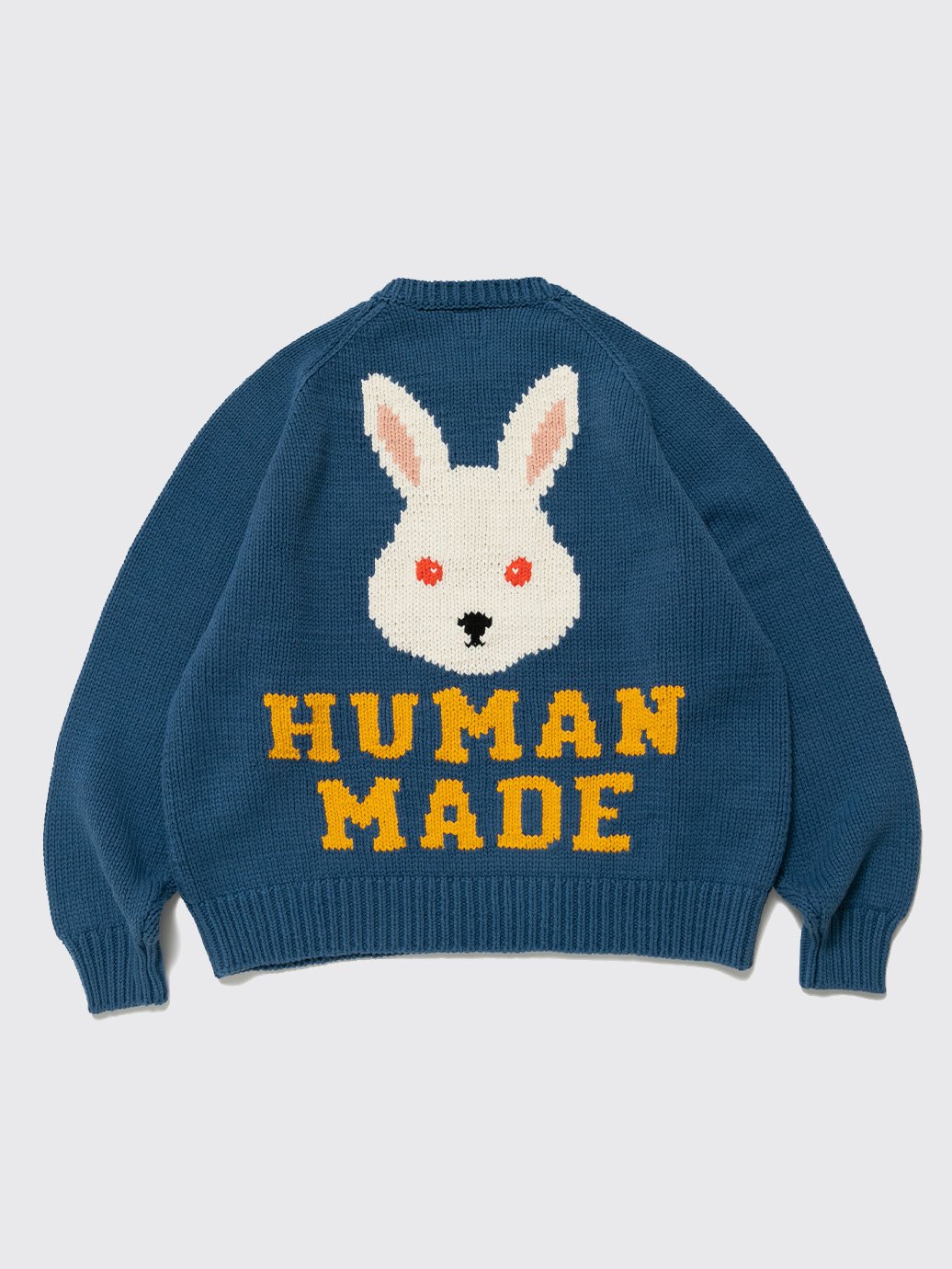 RABBIT RAGLAN KNIT SWEATER human made