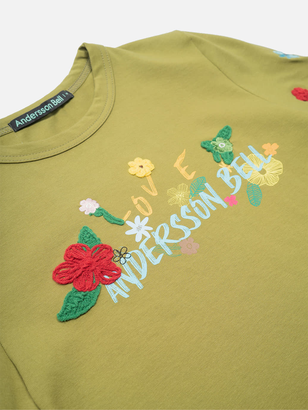 Andersson Bell (Women) Dasha Flower Garden Logo T-Shirt Khaki