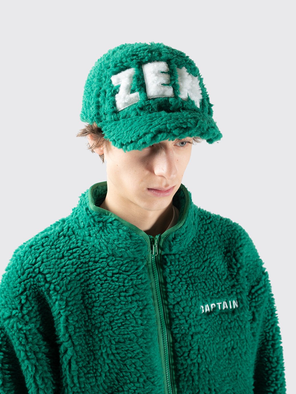 HUMAN MADE 22FW 6PANEL WOOL CAP GREEN-