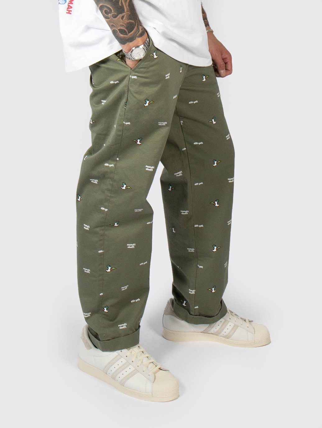 Human Made Pattern Printed Chino Pants Beige – Oallery