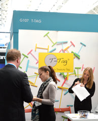 T-Tag plastic treasury tag stand London Stationery Show 2015