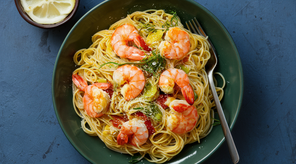 Garlic Butter Shrimp Pasta