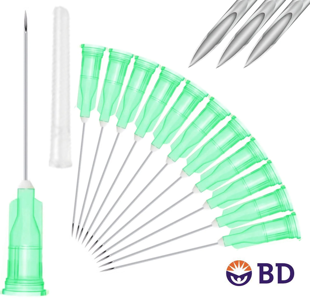 BD 3ml, 18G x 1.5 Sterile Syringe with Attached Needle (10pk)