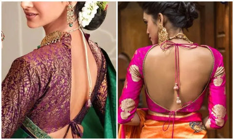 Back Slit and Tie Saree Blouse