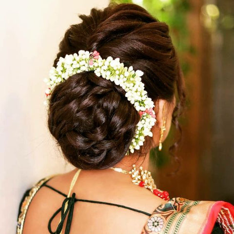 42 Best Bridal Hairstyles To Match With Sarees: From Braided Bun To Dreamy  Waves