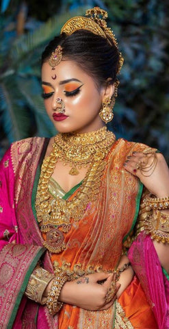 Gujarati saree draping style
