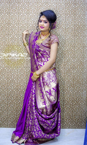 Gujarati saree draping