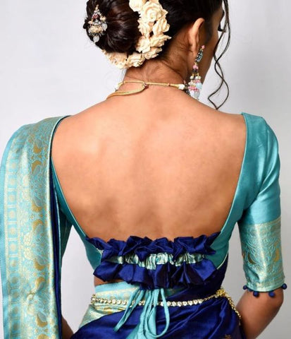 PART 1 Saree blouses for broad-shoulder!! 