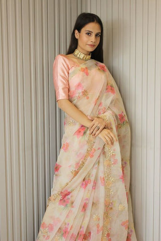 Organza Saree